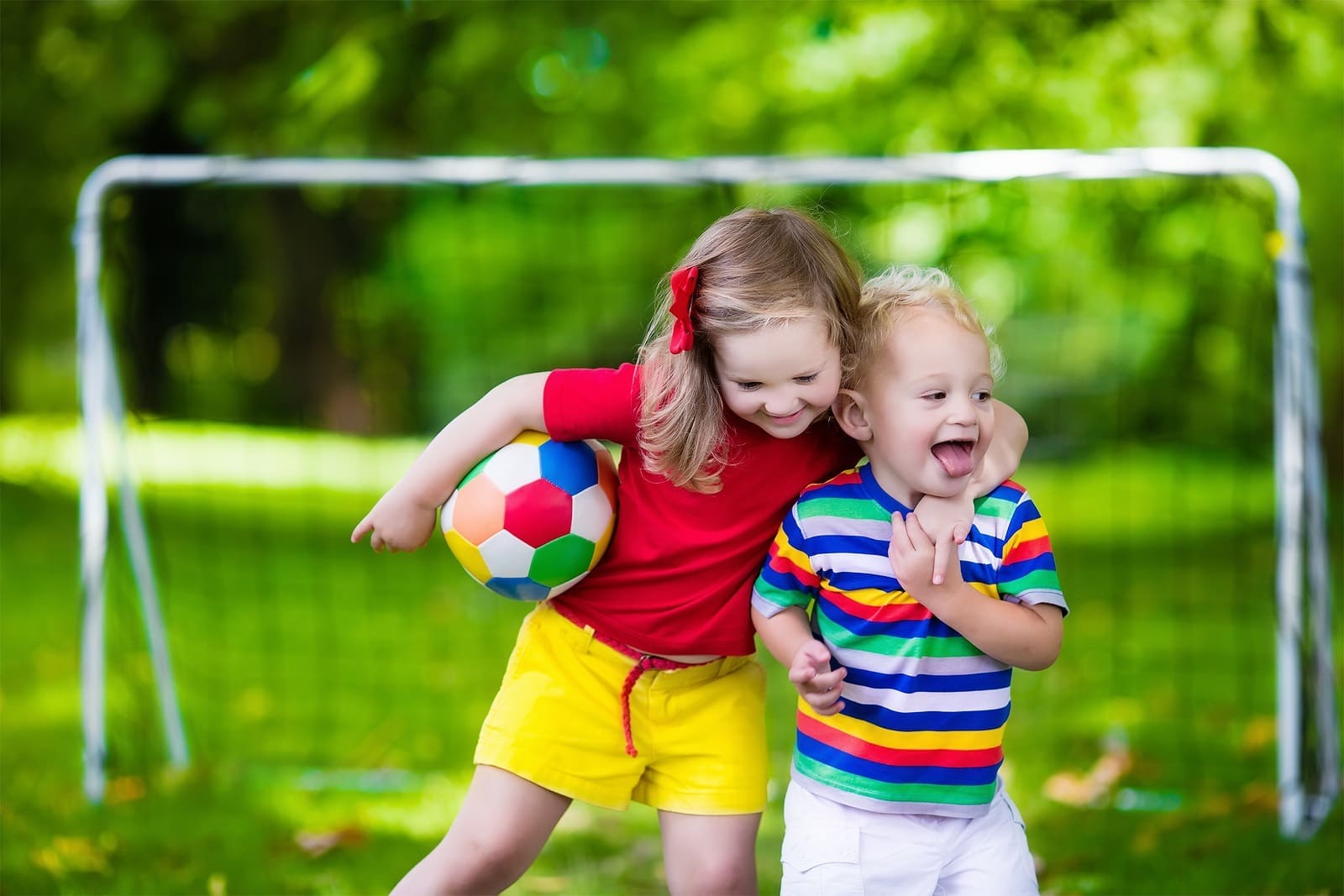 Autistic kids playing football in Sacramento